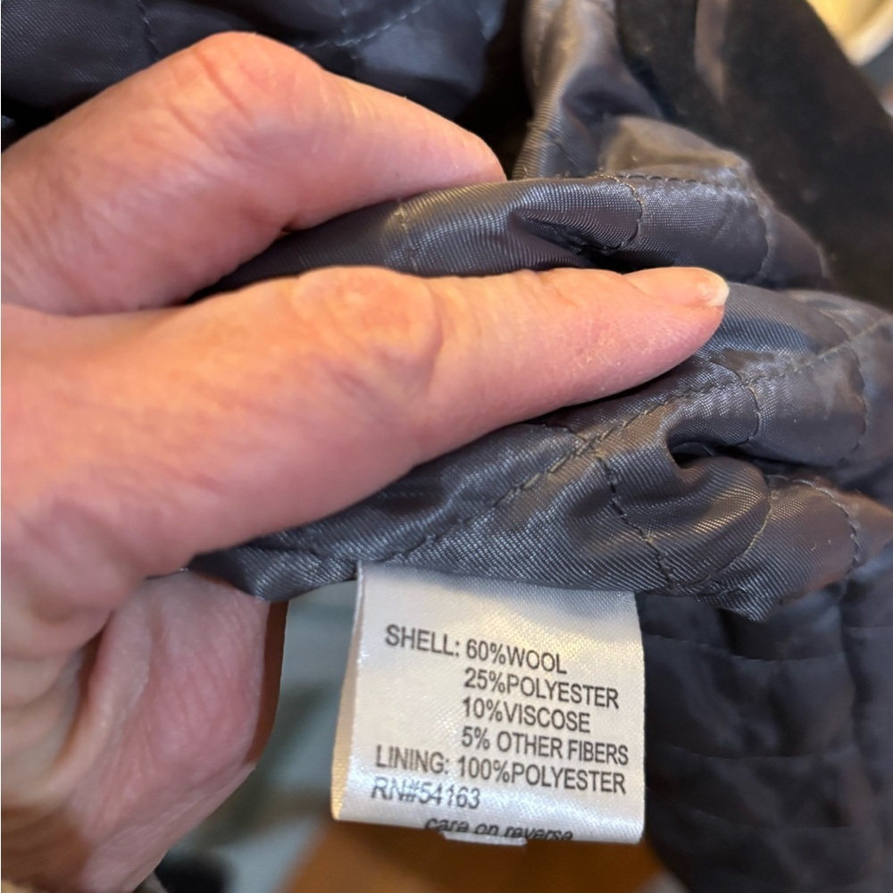 Calvin Klein Men's Elegant Black Peacoat Men Size Large - Picture 4 of 7